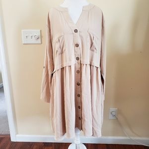 Plus size Button Down Dress